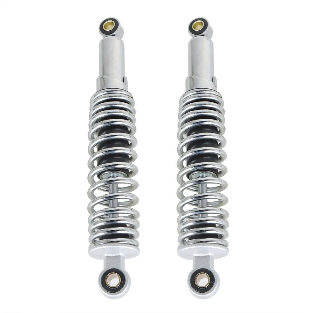 2X Chrome Rear Shock Absorbers for Sportster XL883 1200 (1979–2012)