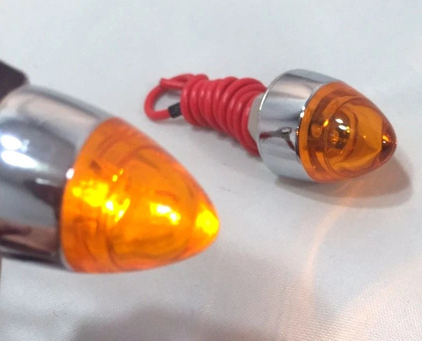 Amber LED Bullet License Plate Bolts Fasteners for Cars and Trucks (Any Year)