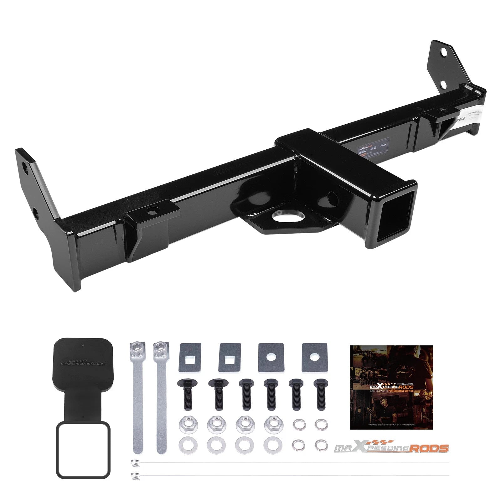 Front Mount Trailer Hitch Kit 2 Inch Receiver for Jeep Wrangler JK (2007–2018)