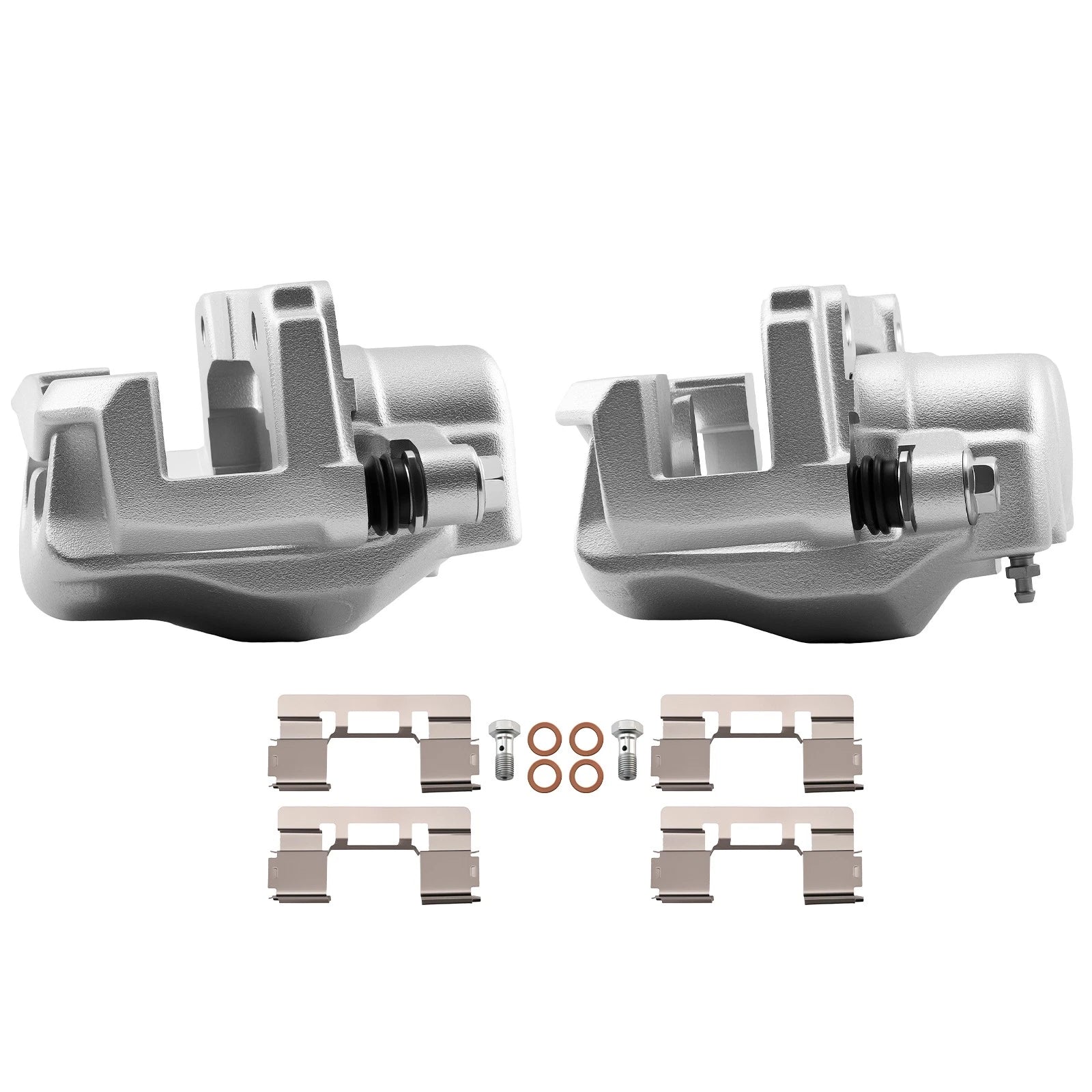 Front Disc Brake Calipers Set w/Bracket for Ford F-150 (2004-2005)