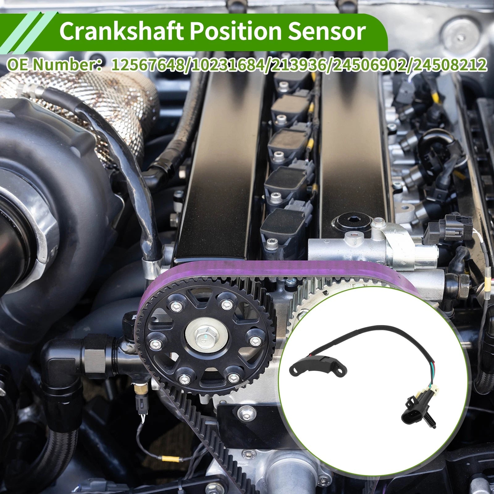 Crankshaft Position Sensor for Chevrolet Malibu Base (1997–2003) No. 12567648