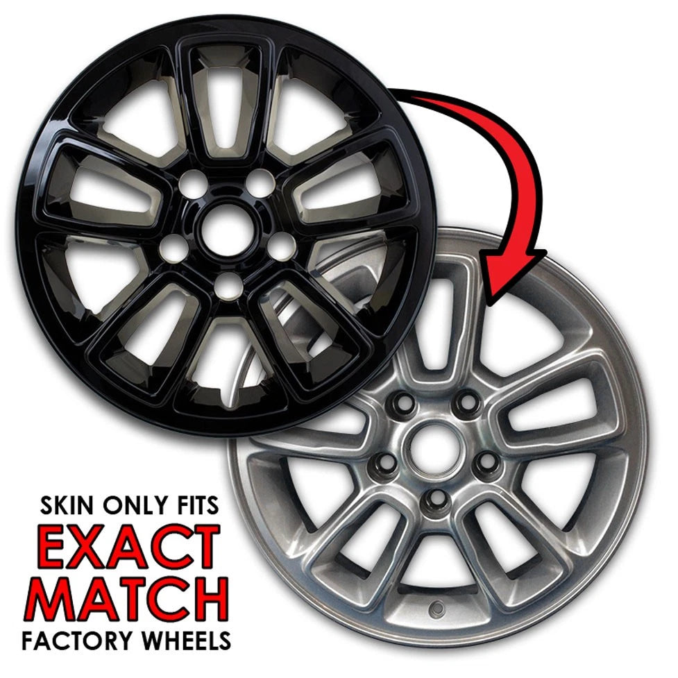 17 Inch Gloss Black Wheel Covers for 2018–2019 Jeep Grand Cherokee Laredo