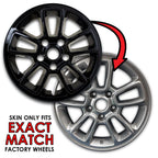 17 Inch Gloss Black Wheel Covers for 2018–2019 Jeep Grand Cherokee Laredo