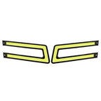 Pair White COB DRL LED Daytime Running Lights for Universal Cars