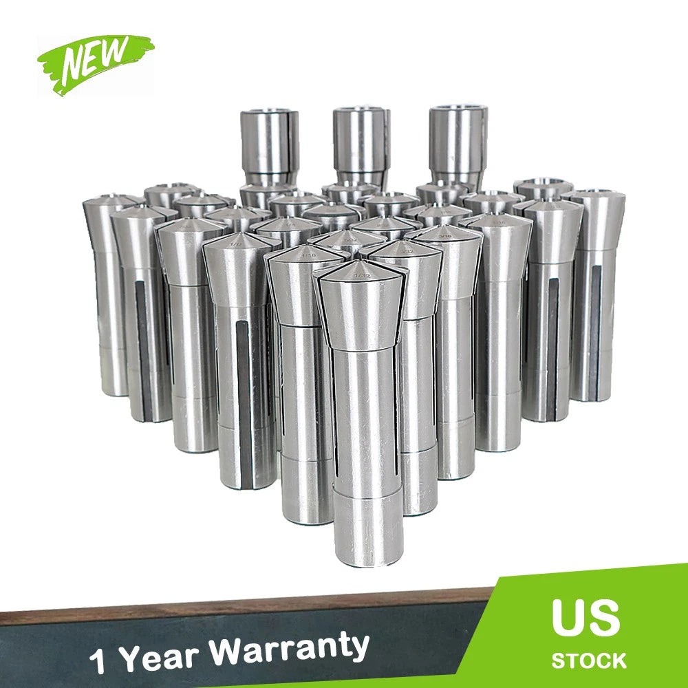 29 Pc Collet Set for Bridgeport (Fractional 1/32" - 1")