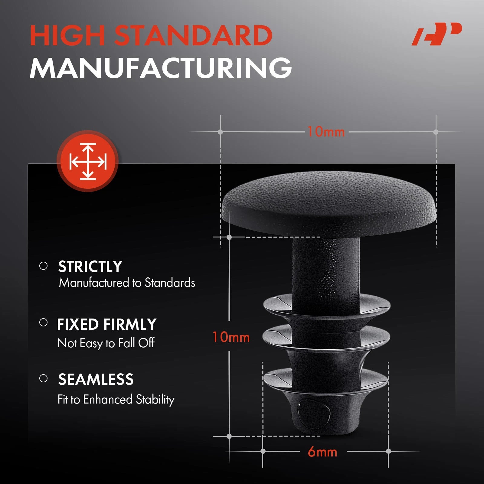 Nylon Weatherstrip Retainer Clips for Toyota RAV4 Corolla (2013–2020)