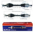 Set of 2 Front CV Axle Shafts for Chevrolet Sonic (2012–2020)