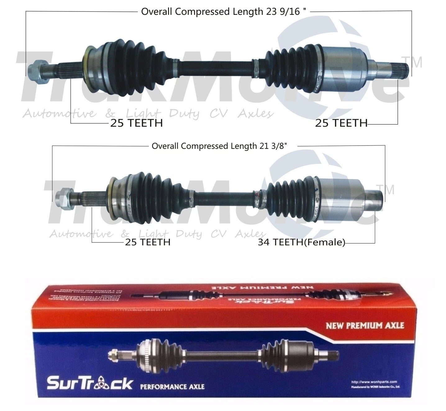 Set of 2 Front CV Axle Shafts for Chevrolet Sonic (2012–2020)