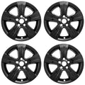 4 Gloss BLACK 17" Wheel Skins Hub Caps for 2011-17 PATRIOT COMPASS Alloy Rim