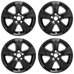 4 Gloss BLACK 17" Wheel Skins Hub Caps for 2011-17 PATRIOT COMPASS Alloy Rim
