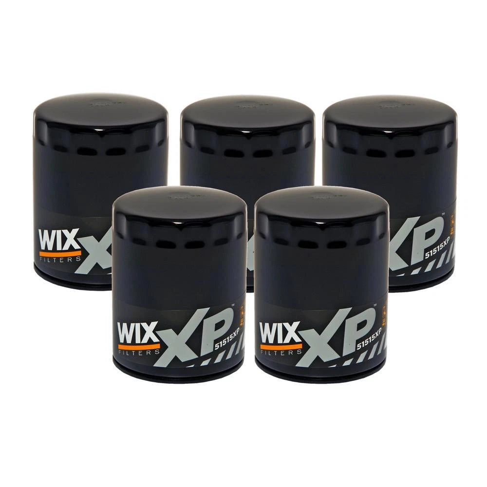 Set of 5 Wix 51515XP Engine Oil Filters for (Spin-On)