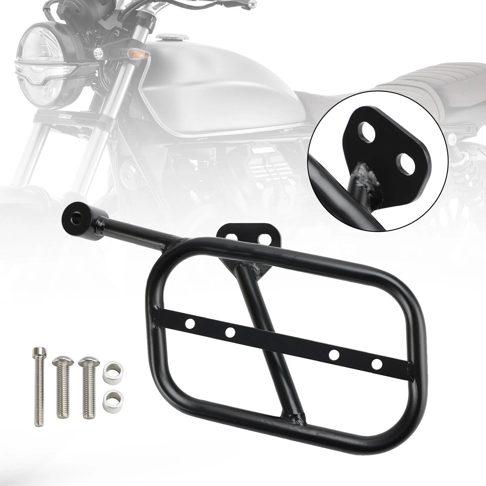 Saddlebag Support Mounting Bracket Left for Guzzi V9 Bobber Roamer (2018–2024)