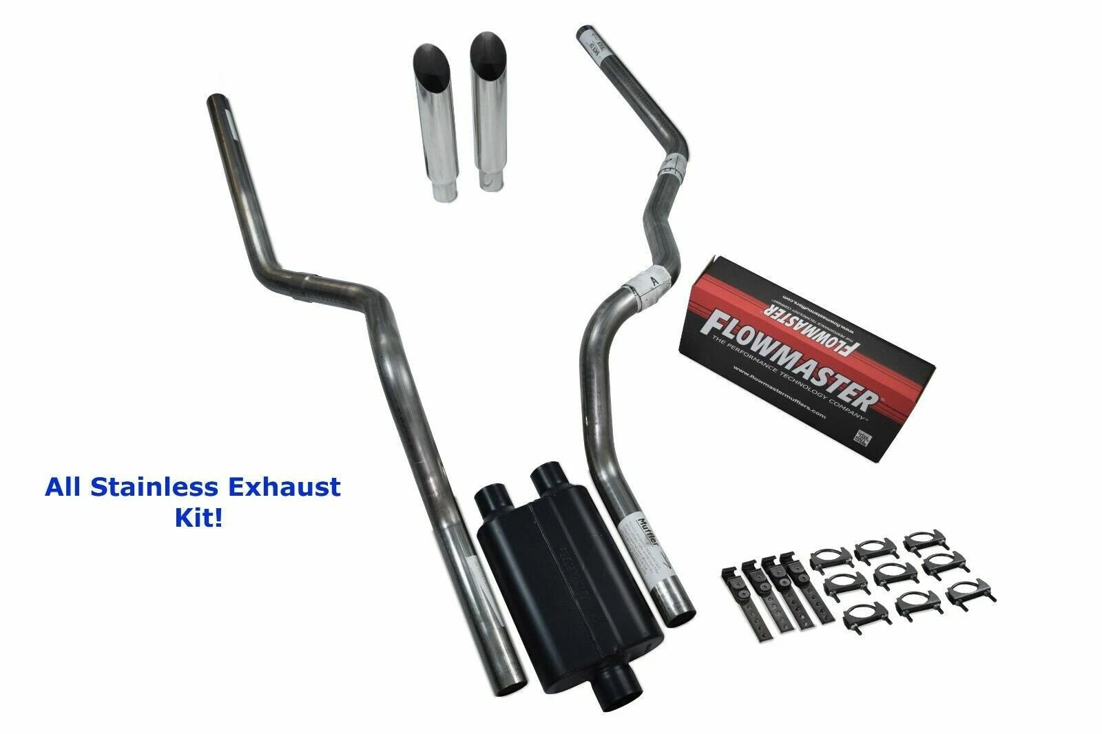 Dual Exhaust for Dodge Ram 1500 (2009–2018) - All-Stainless, Flowmaster 40
