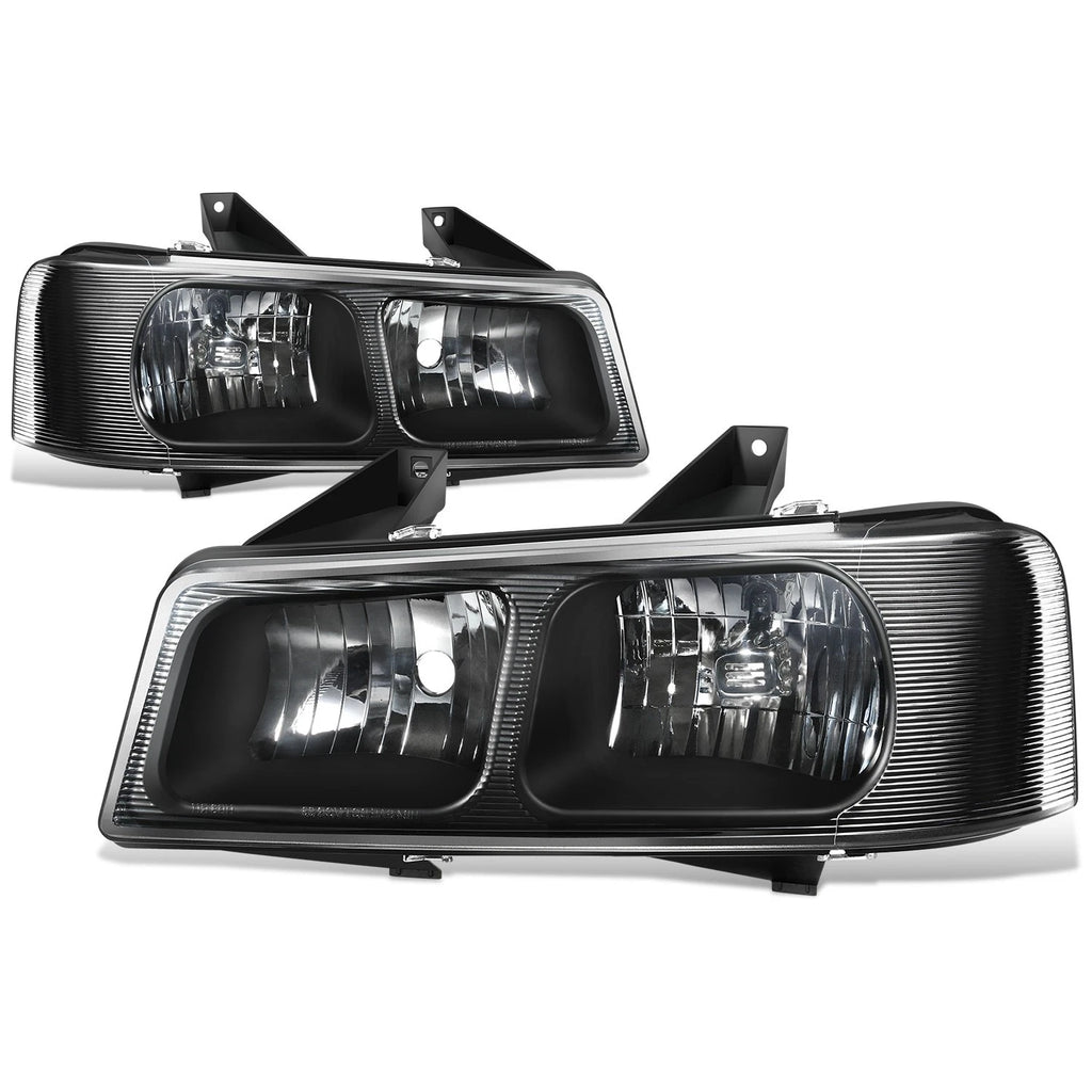 Headlights for Chevy Express GMC Savana 1500 2500 3500 (2003–2022) Black Clear