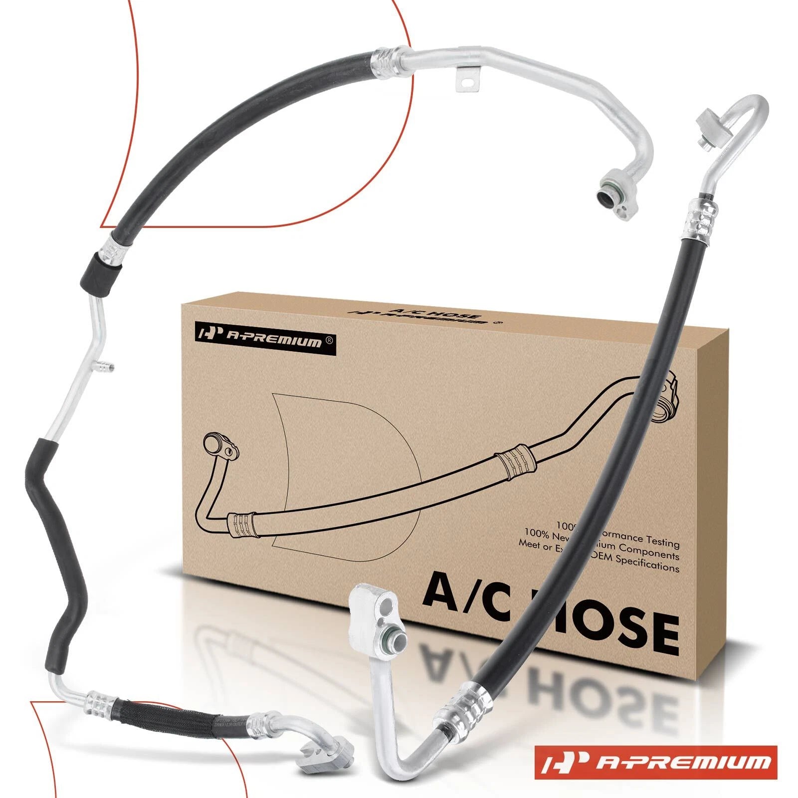2X A/C Suction & Discharge Line Hose for Mitsubishi Outlander (2004)