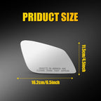 Passenger Right Side Mirror Glass for BMW 528 535 550 (2010–2016)