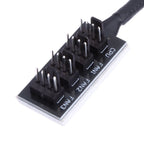PWM Fan Hub Cable for PC Cooling (1 in 5 out, 40cm, 4 Pin)