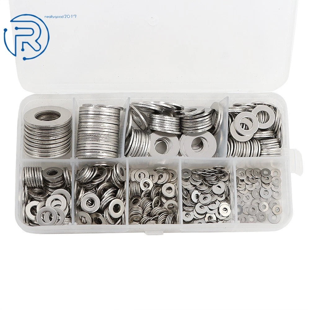 Set of 600 Flat Washers for Automotive Applications