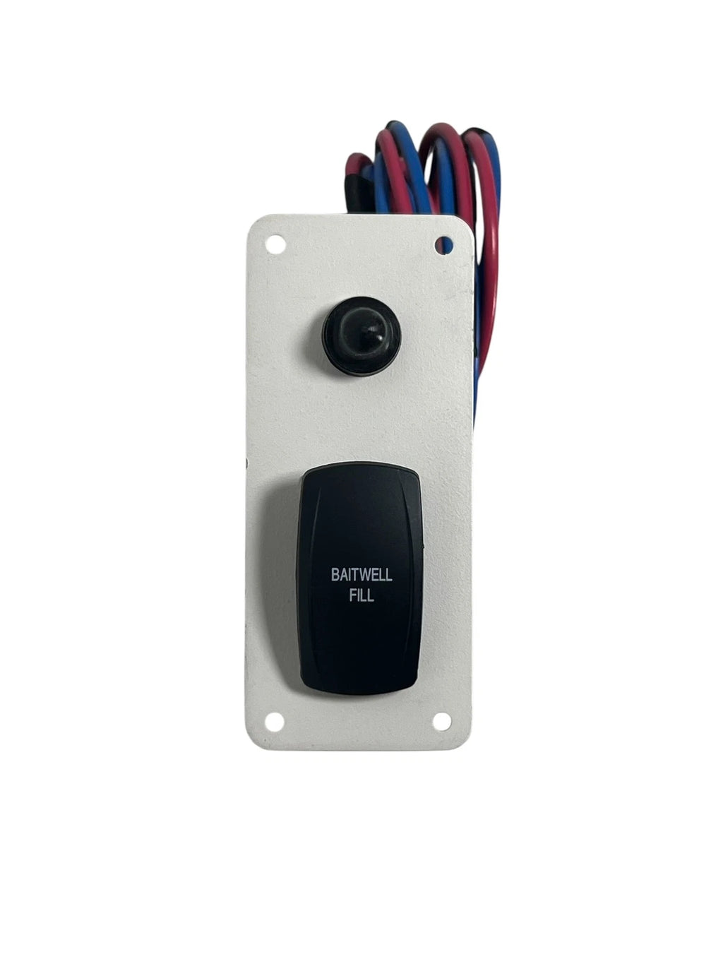 Baitwell Fill Switch Panel for Boat (4 3/8in x 1 7/8in)