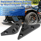 Set of 2 Side Mirror Mounting Brackets for Polaris Slingshot (2015–2025)