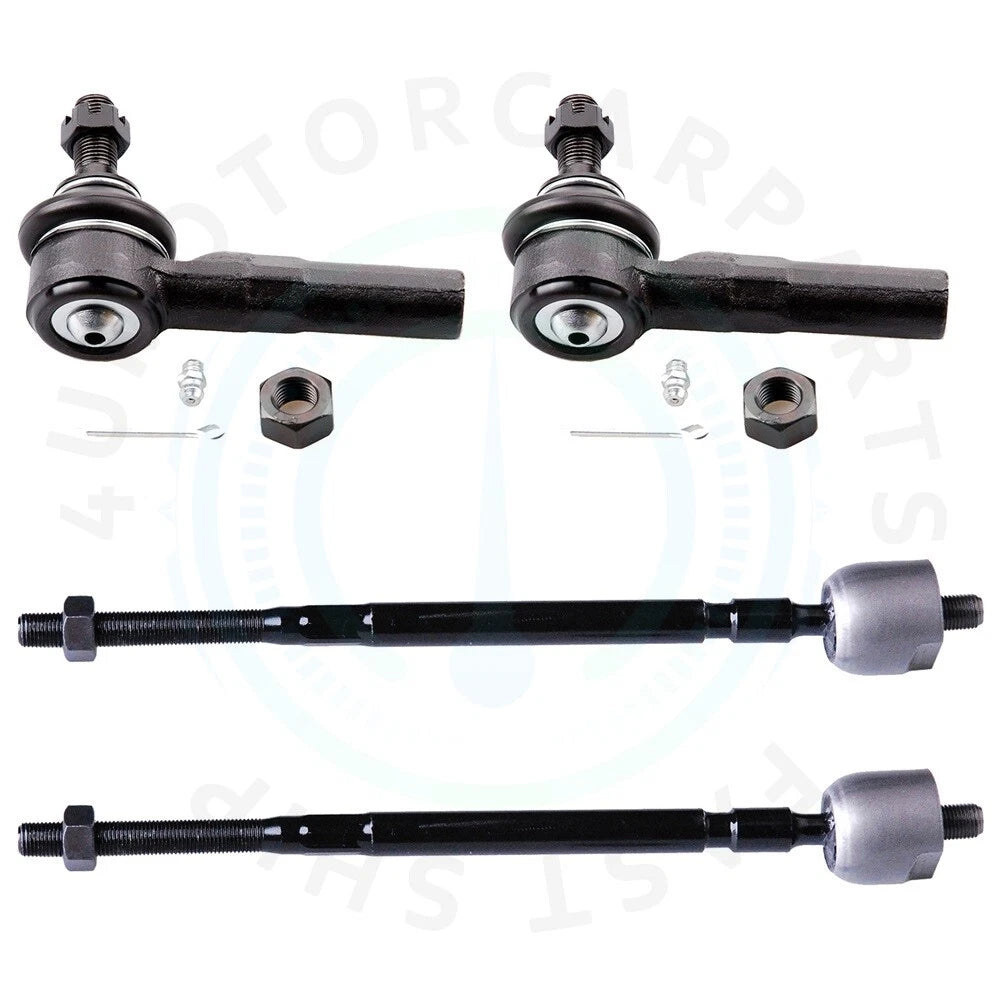 Set of 4 Front Inner & Outer Tie Rod Ends for Toyota Tercel Paseo (1992–1999)