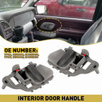2X Interior Door Panel Handle Gray for Cadillac Escalade (1999–2000)