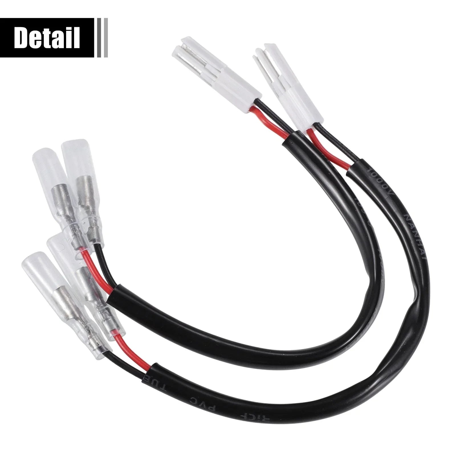 Motorcycle Turn Signal Cable Adapter Connector for Honda  2 x Pcs
