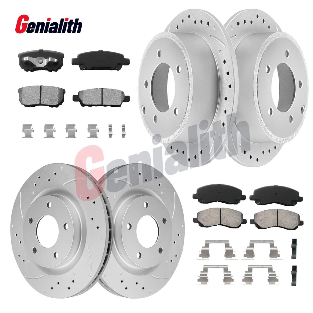 Brake Rotors & Pads Kit for Jeep Compass Patriot Dodge Avenger Caliber (2007–2017)