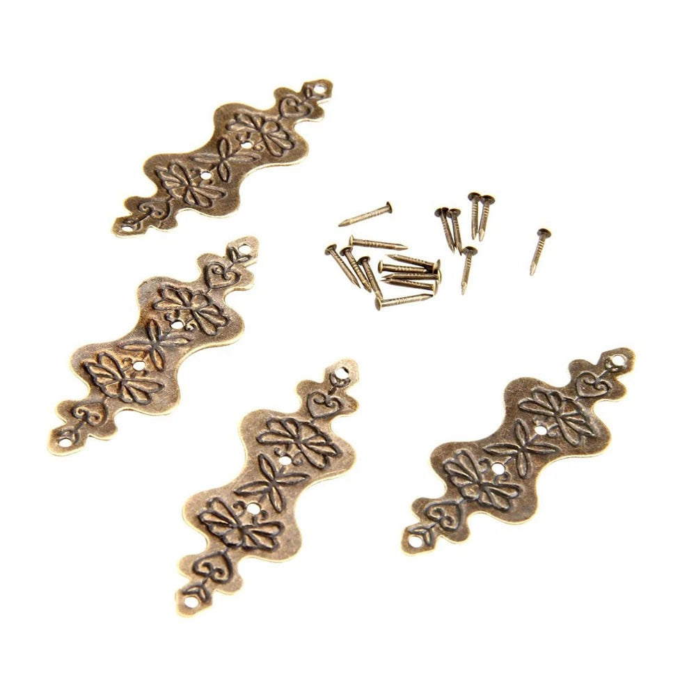 4Pcs Decorative Corner Protector for Wood Case Edge Bracket