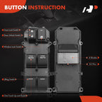 Front Left Power Window Switch for Honda Odyssey (2014-2017)