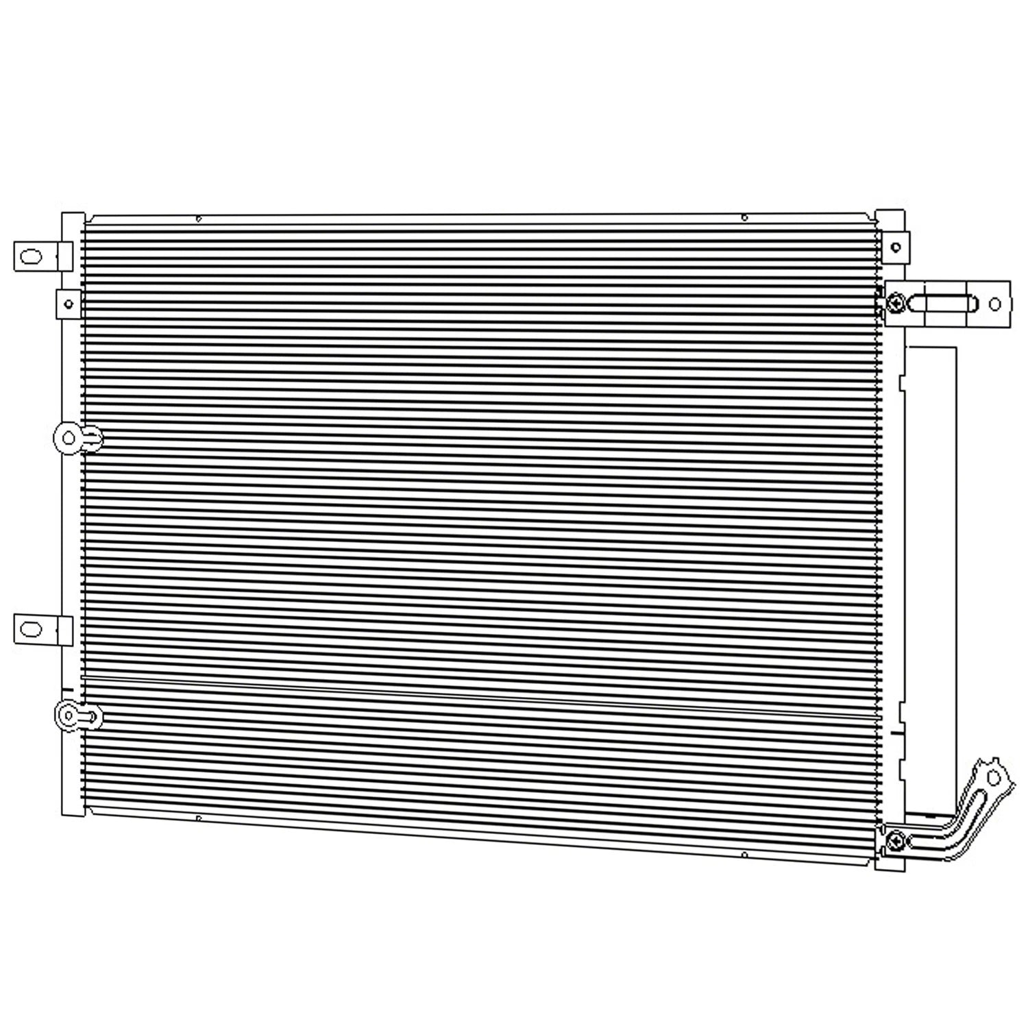 Replacement A/C Condenser for Chrysler 200 Sedan (2015–2017)