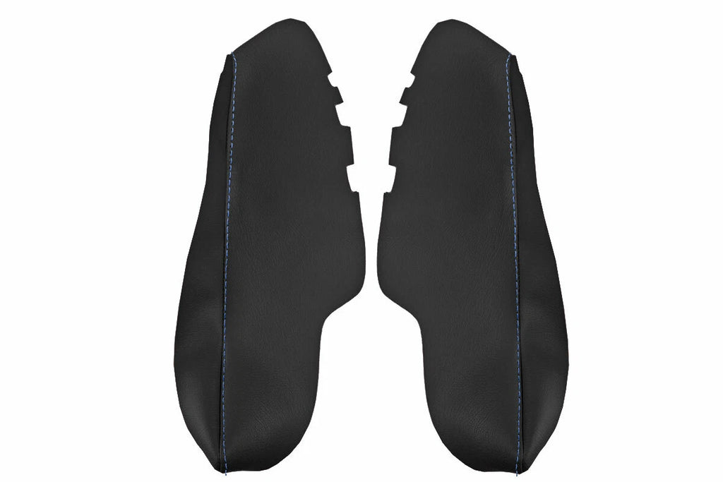 Rear Door Panel Armrest Cover Leather for Toyota Avalon (2013–2018) Blue Stitch