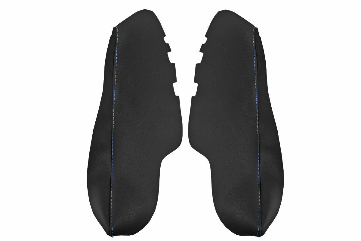 Rear Door Panel Armrest Cover Leather for Toyota Avalon (2013–2018) Blue Stitch