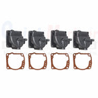 4X Float Chamber Carb Bowl with Gasket 343870 for OMC Johnson/Evinrude (N/A)