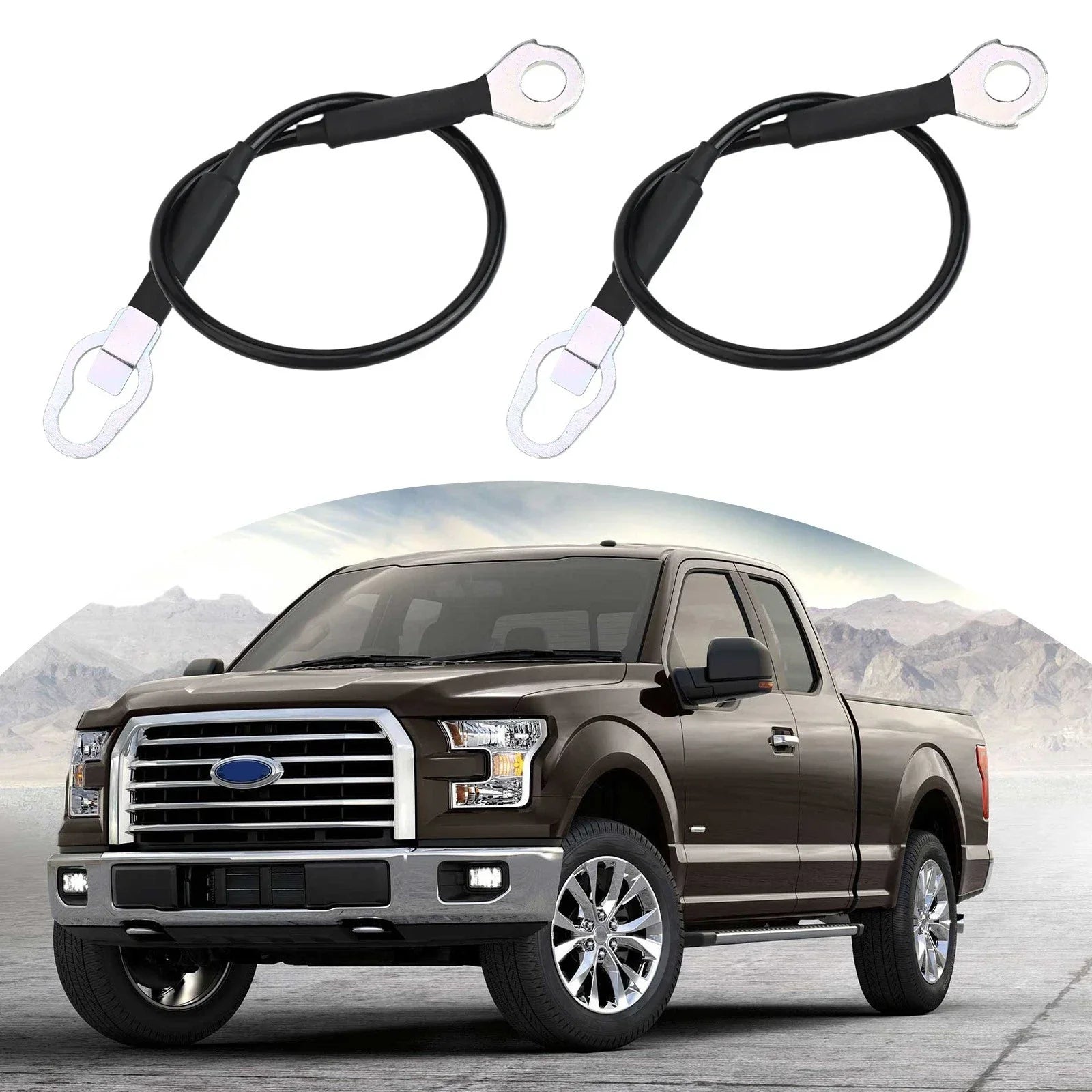 Tailgate Cable Straps 2 x Piece Set for Ford F-Series (1983���1996)