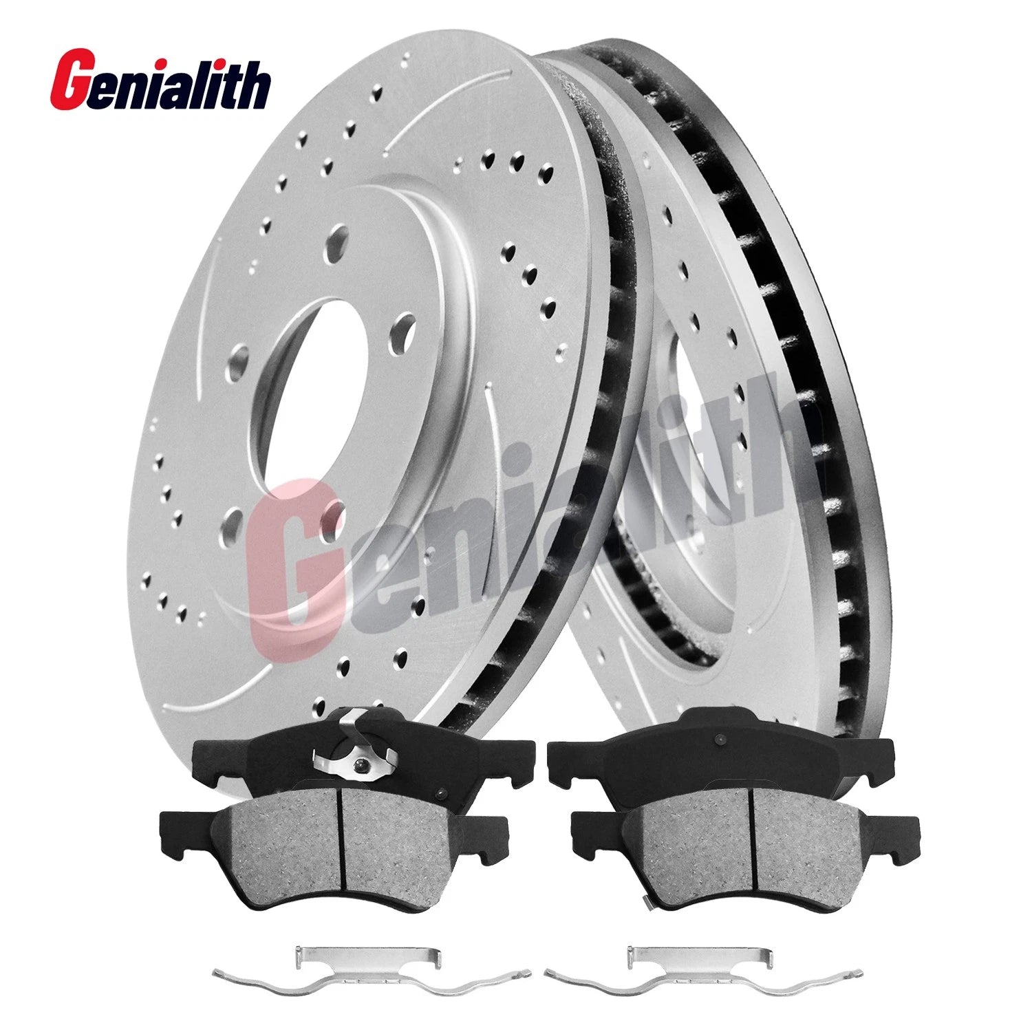 Front Rotors Brake Pads Kit for Dodge Caravan Chrysler Town & Country (2008–2016)