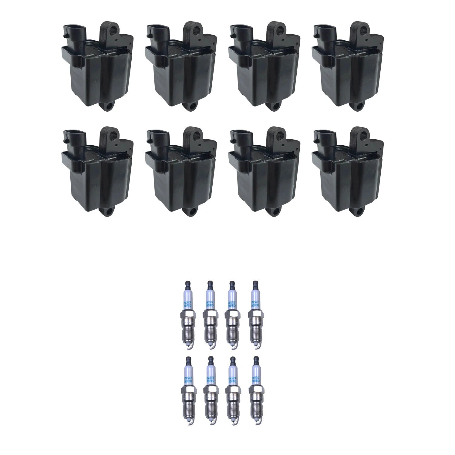 Ignition Coil & Denso Iridium Spark Plugs Kit for Sierra 2500 HD (2007–2014)