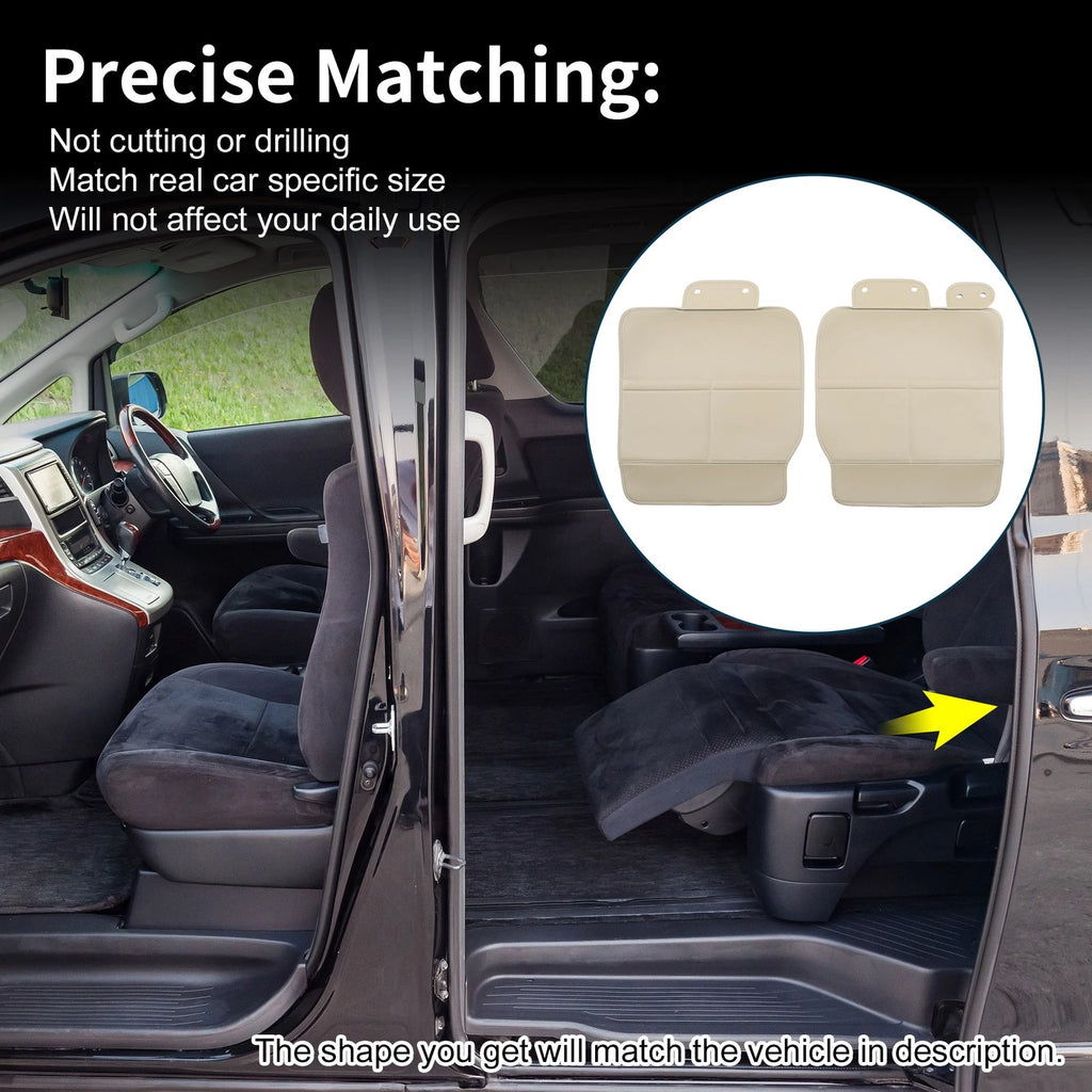 2X Car Door Anti Kick Pad Sticker for Toyota Vellfire Alphard (2015–2020) Beige