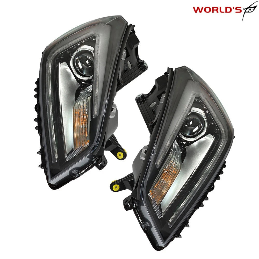 Pair Replacement Headlamp for GMC Acadia (2013–2016) Halogen with LED Tube