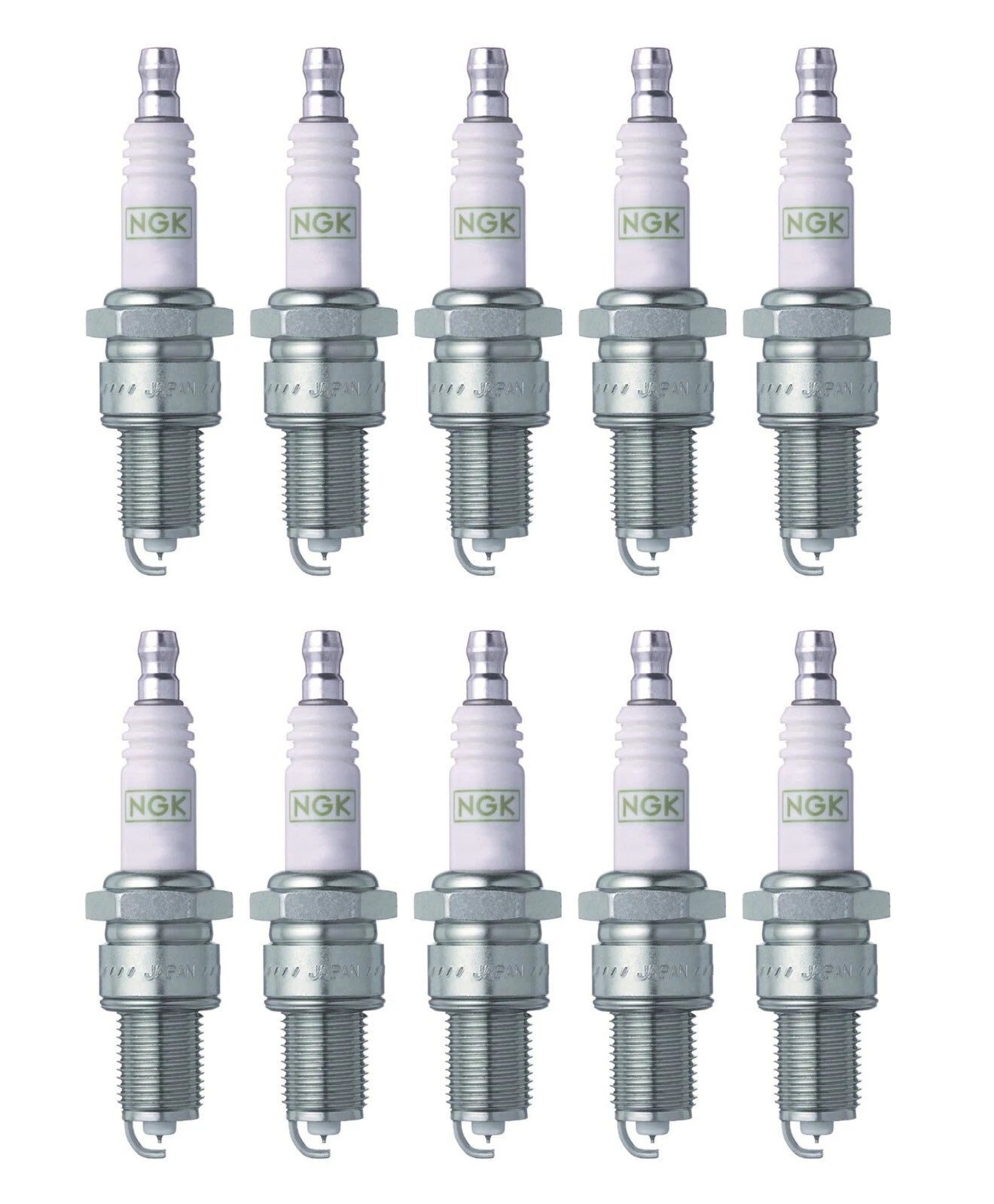 NGK G-Power Platinum Spark Plug Set (10 Pieces) (Gap 0.040)