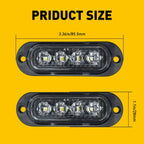 LED Oval Side Marker Lights Clearance Lamp for Truck Trailer