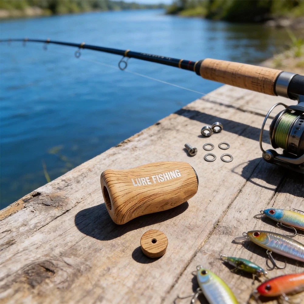Baitcasting Reel Handle Knob for Fishing Reel Repair (Tail Block Included)
