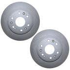 Set of 2 Front Coated 330mm Brake Rotors for Cadillac Chevrolet GMC
