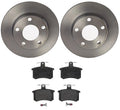 Brembo Rear Brake Kit with Low Met Pads & Disc Rotors for Audi A4 Quattro (1996–2001)