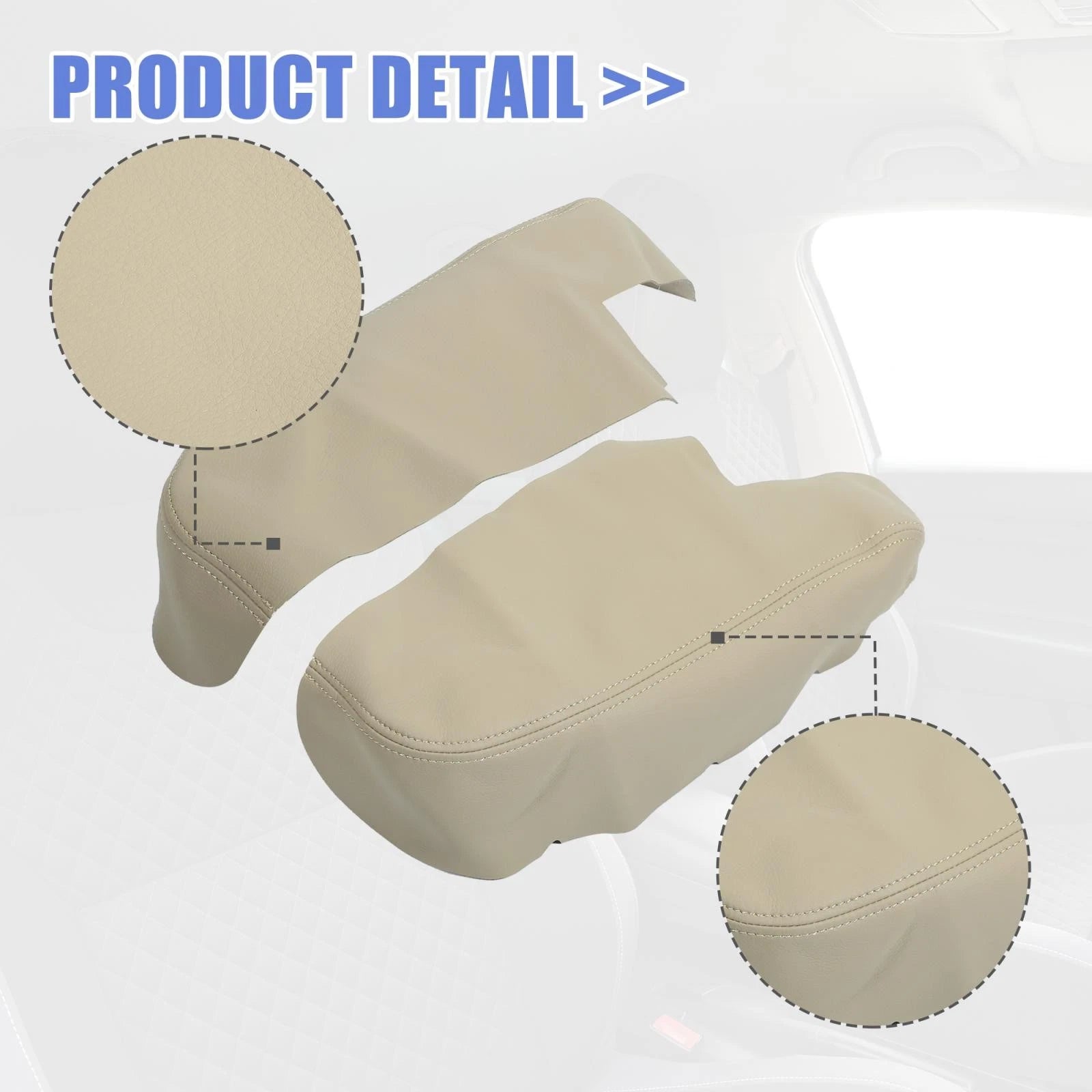 1 Pair Armrest Cover Pad for Honda Ridgeline (2006–2014) Beige