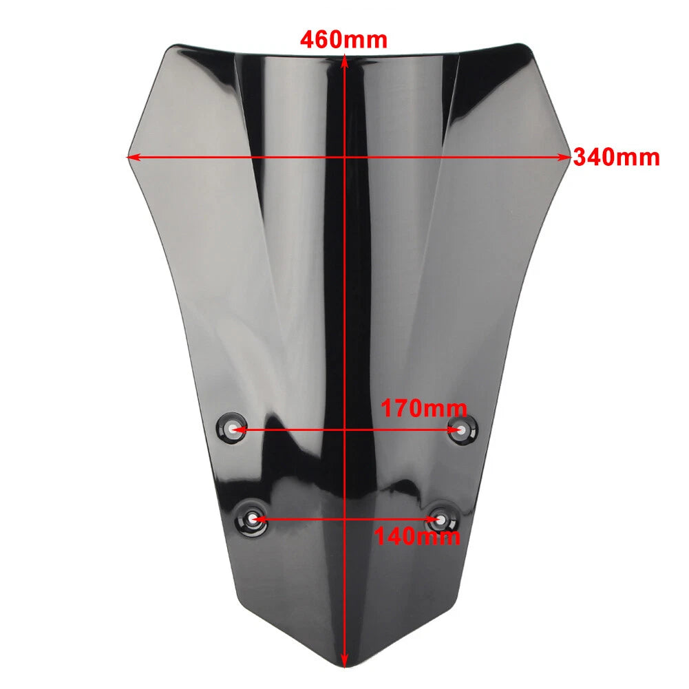 Moto Windshield Wind Screen for Yamaha MT-09 Tracer/FJ-09 (2015–2017) Deep-Iridium