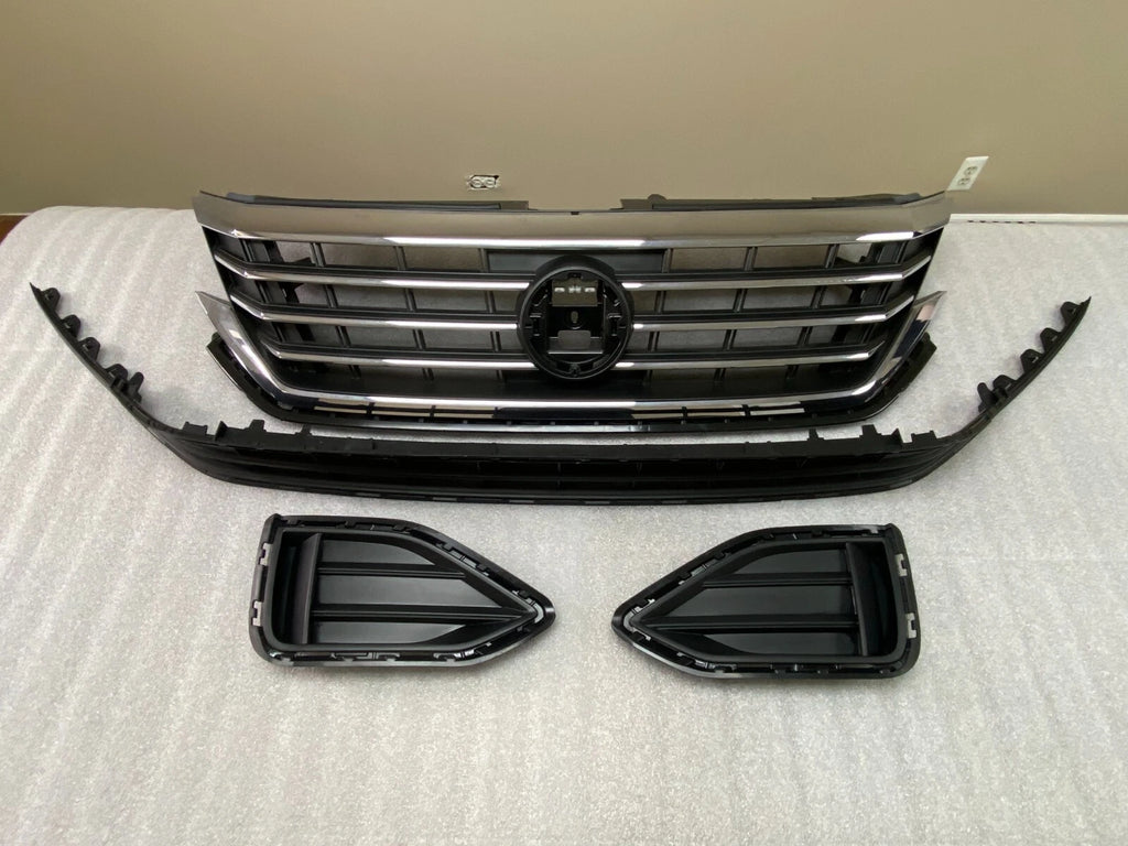 Set of 2 Front Grills & Fog Covers for VW Passat (2020–2022)