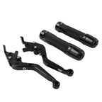 Black Extendable Brake Clutch Levers Grip Set for Ducati Monster (2009-2015)