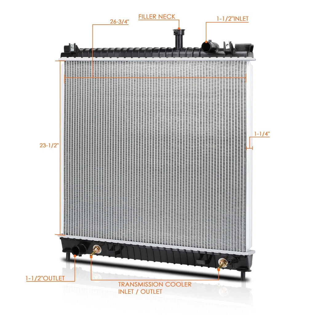 OE Replacement Aluminum Core Radiator for Titan/Armada/QX56 (2004–2015) DPI-2691