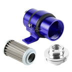 30 Micron Inline Fuel/Oil Filter + Bracket for AN6/AN8/AN10